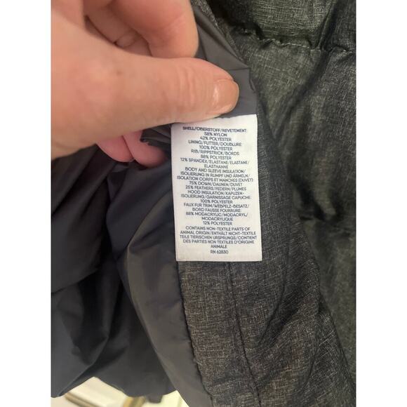 Lands End Puffer Coat Dark Gray Sz 1X - Picture 5 of 5